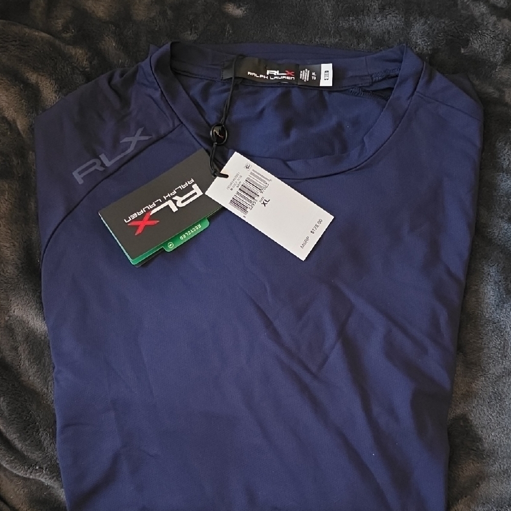 RLX Ralph Lauren Navy Long Sleeve Shirt